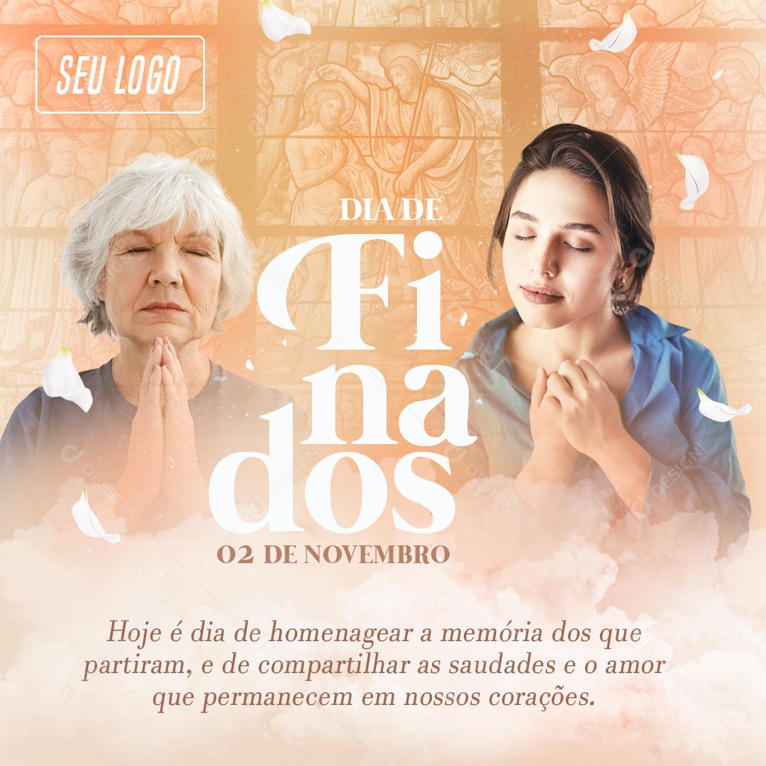 Dia De Finados Dia 2 De Novembro Social Media PSD Editável