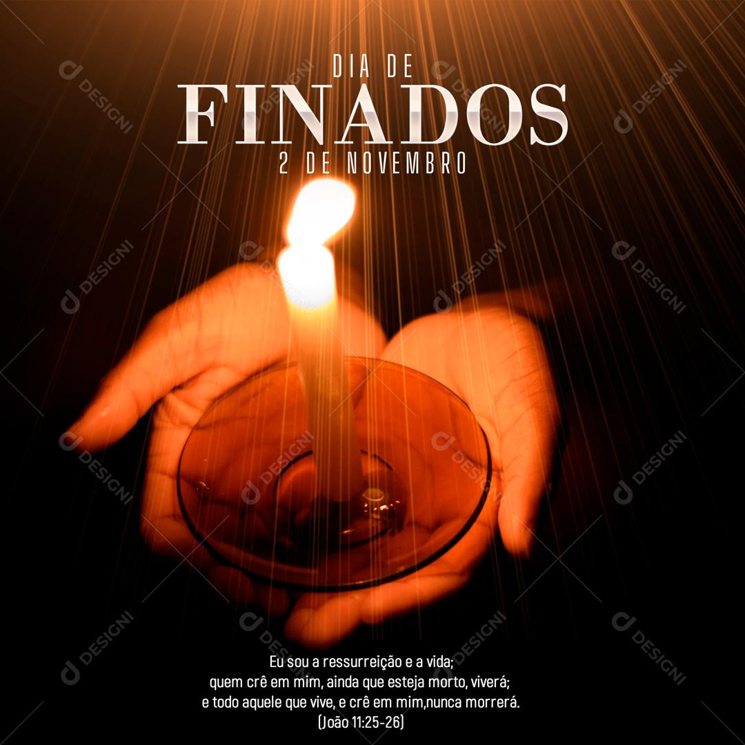 Dia De Finados Dia 2 De Novembro Social Media PSD Editável