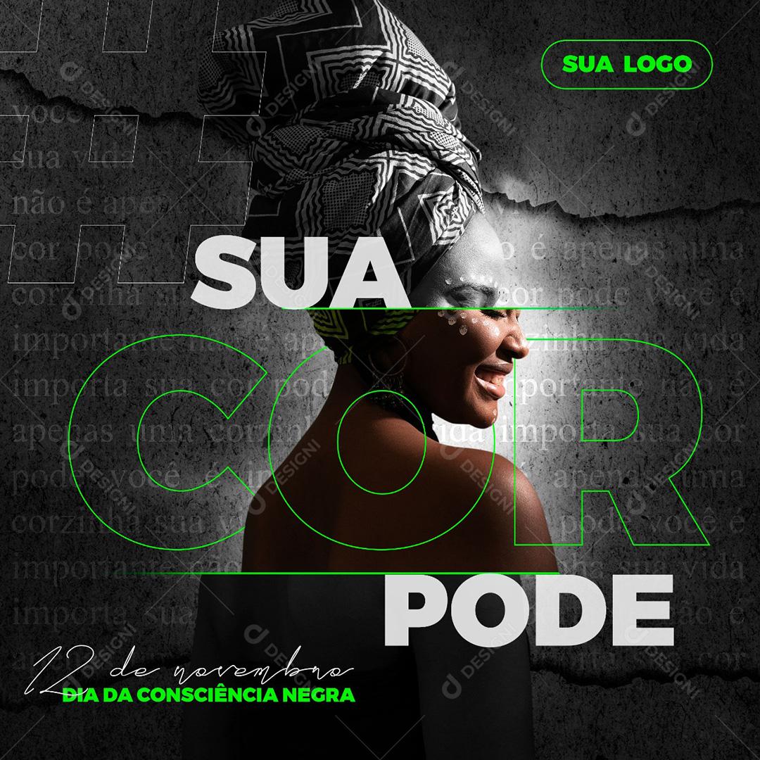 Dia da Consciência Negra Social Media PSD Editável