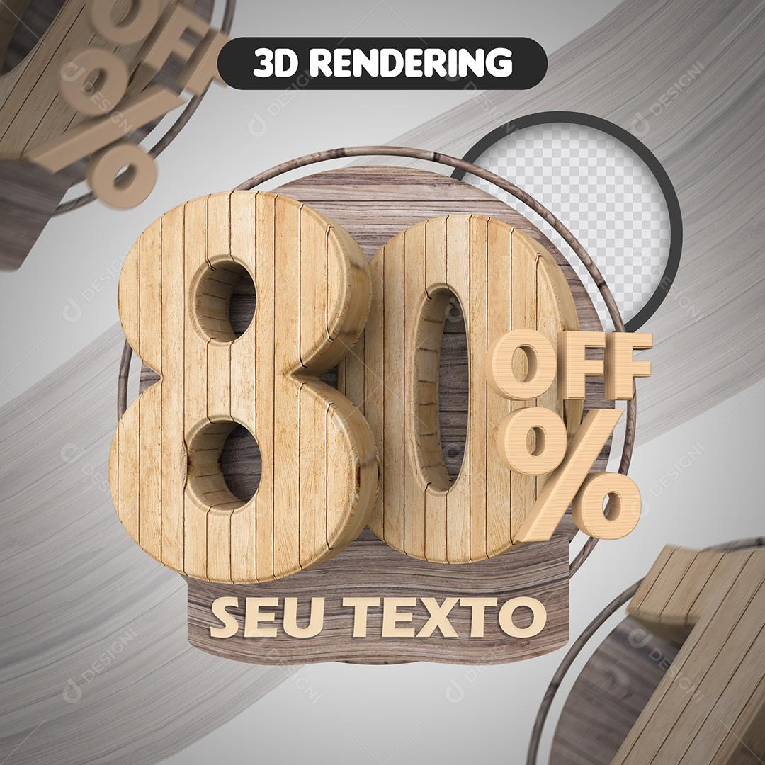 3D Element For Composition 80% OFF Woody PSD Editable Text