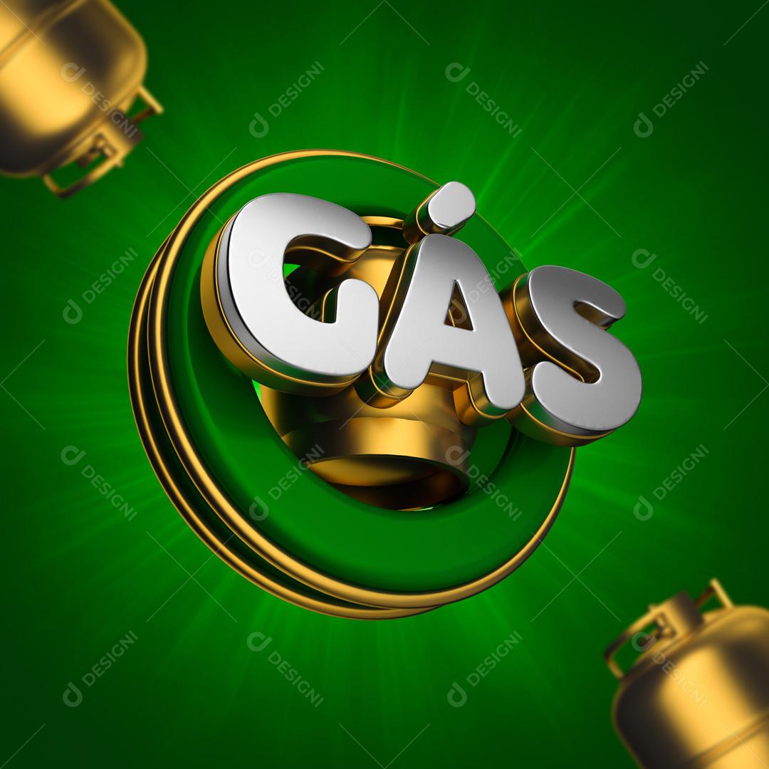 Elemento 3D Para Composição Gás de Cozinha