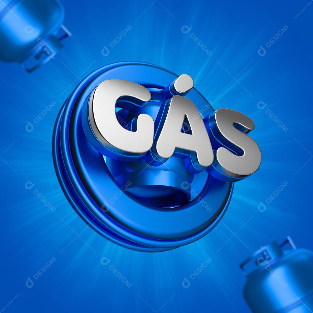 Elemento 3D Para Composição Gás de Cozinha