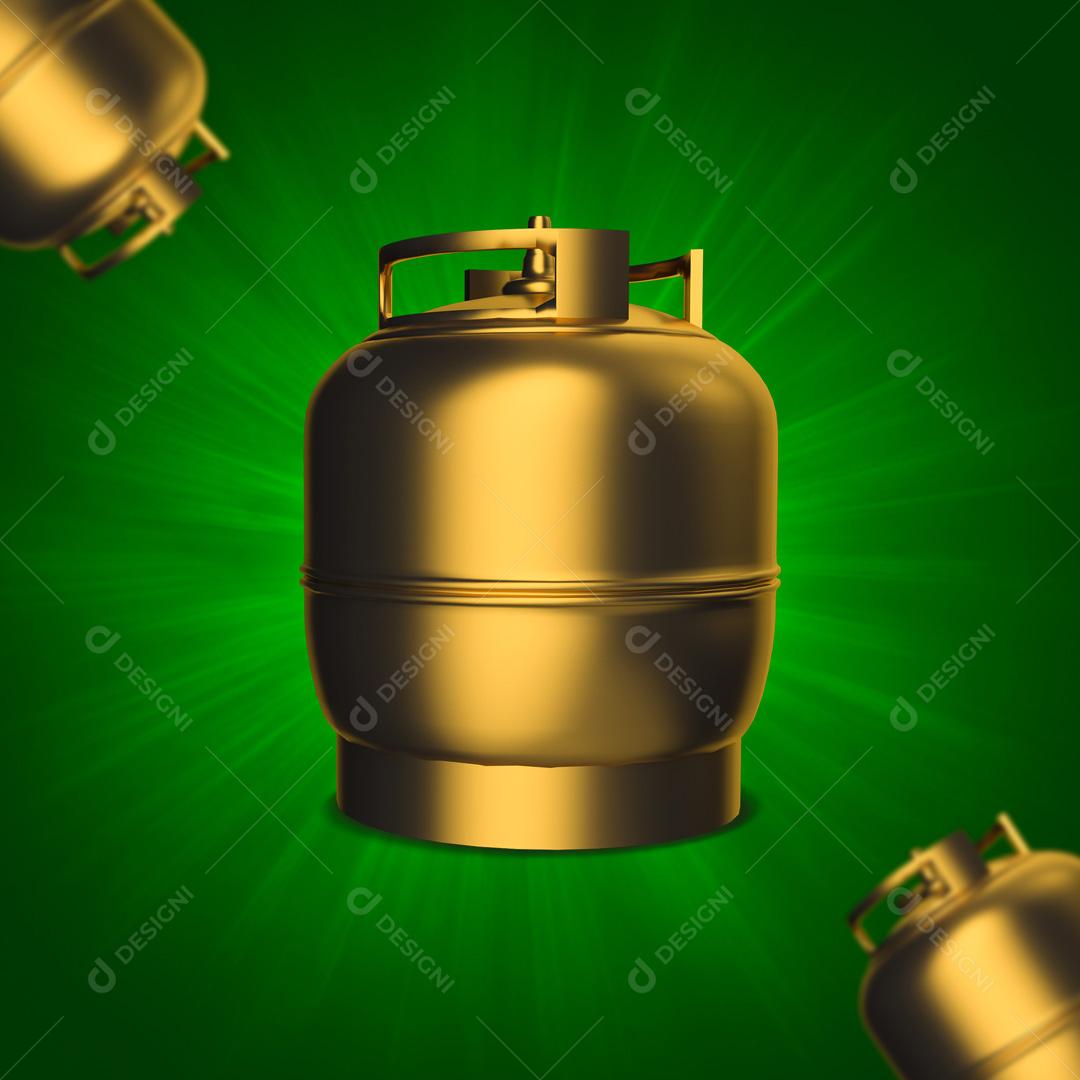 Elemento 3D Para Composição Gás de Cozinha