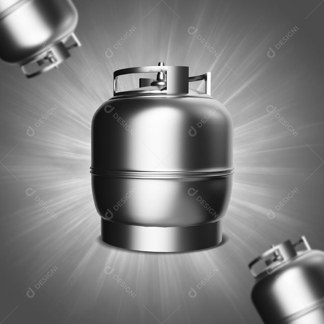 Elemento 3D Para Composição Gás de Cozinha