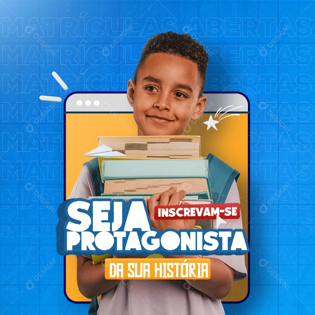 Seja Protagonista Da Sua História Social Media PSD Editável