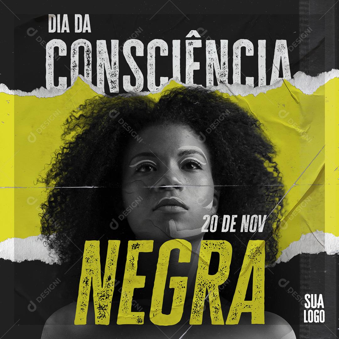 Dia da Consciência Negra Social Media PSD Editável
