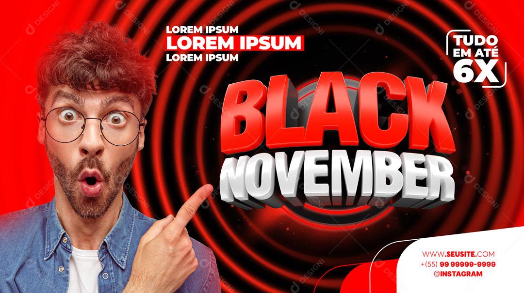 Post Banner Black Friday Eletrodomésticos Social Media PSD Editável