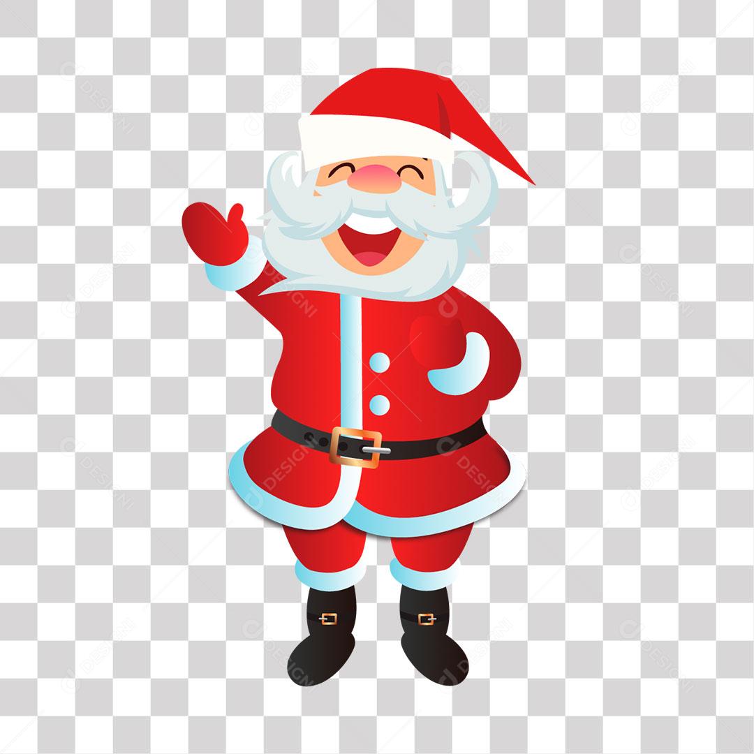 Papai Noel Sorrindo Elemento Para Composição PNG Transparente