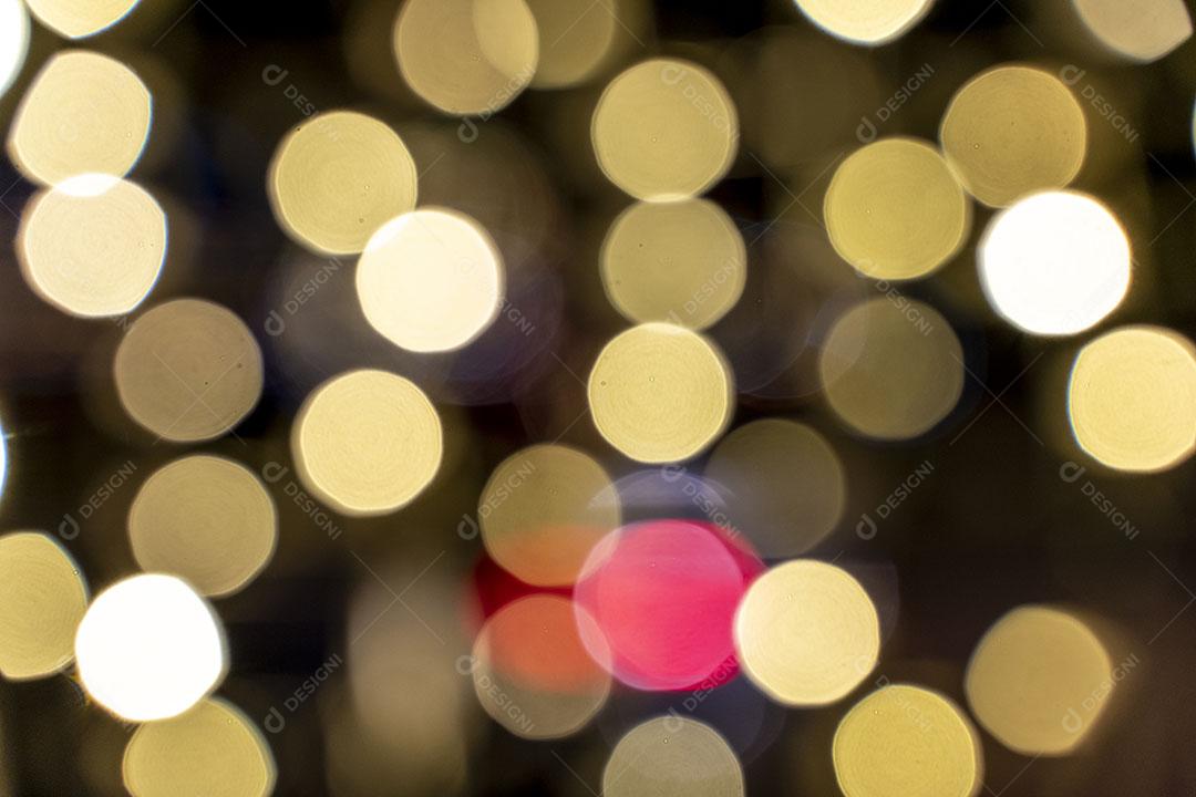 Textura de círculos de luz desfocados - efeito bokeh Imagem JPG