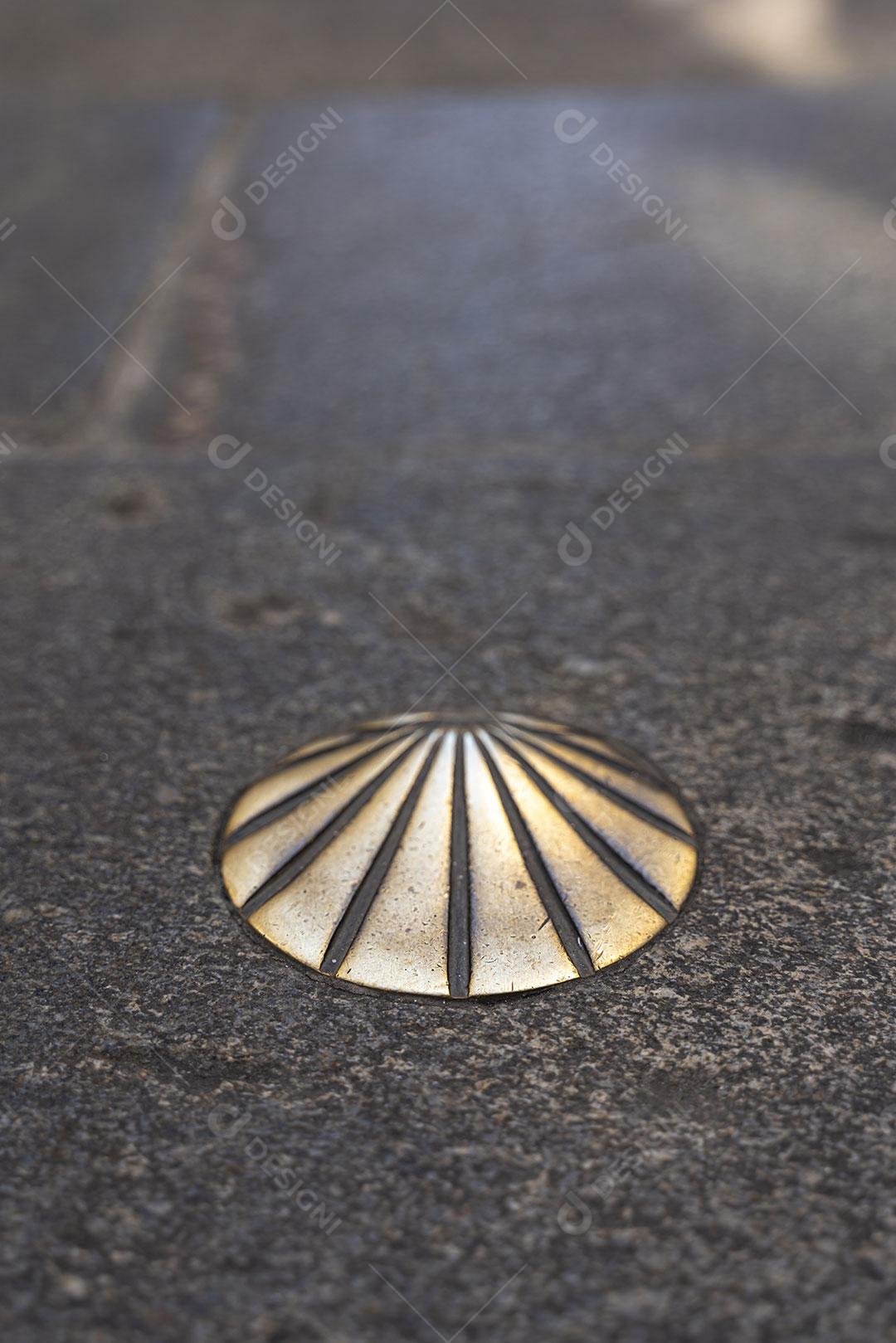 Concha de Santiago em Calçada Imagem JPG