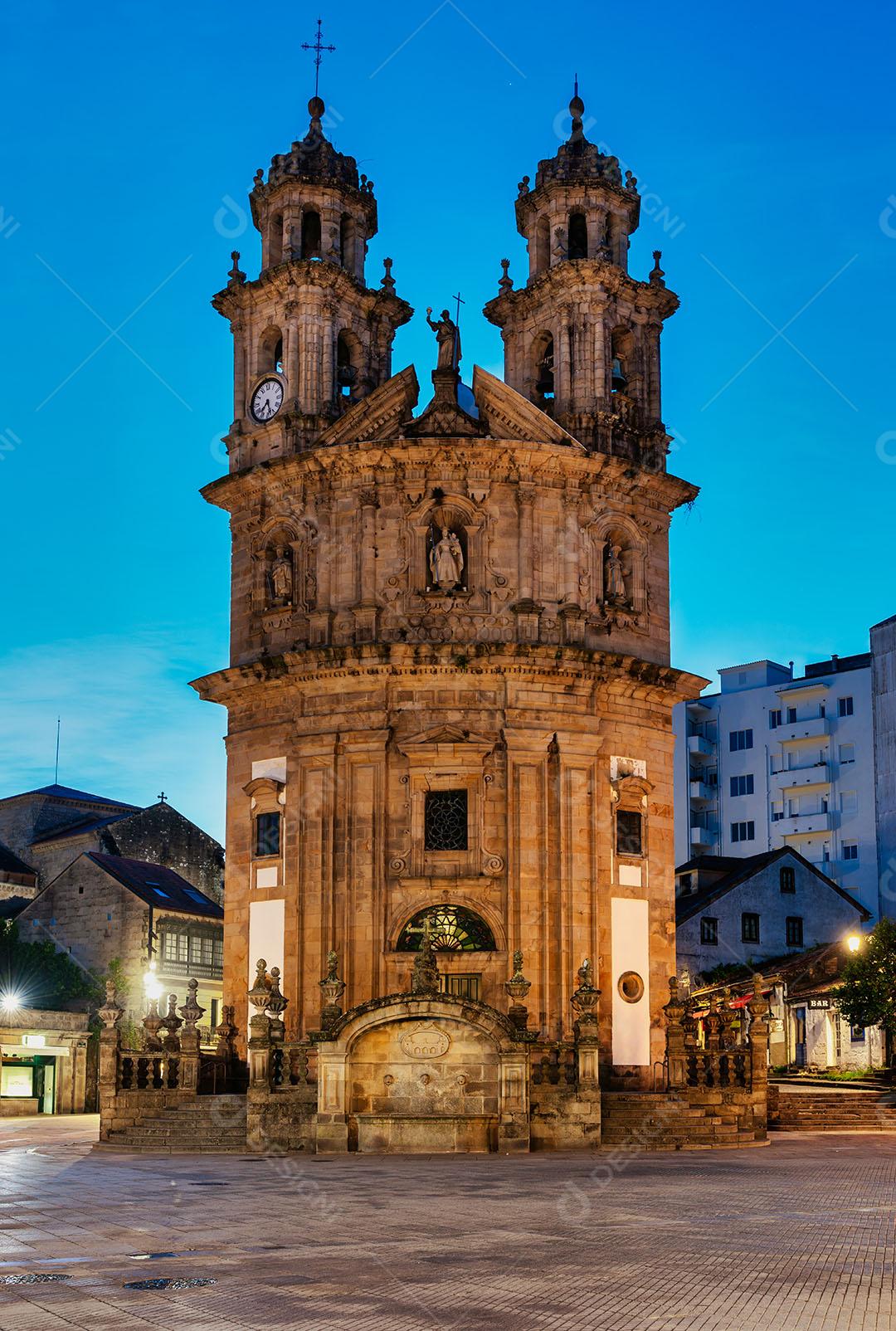 Igreja do Peregrino no Caminho de Santiago Em Pontevedra Imagem JPG