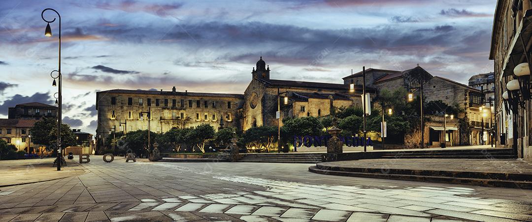 Convento de São Francisco Em Pontevedra, Galiza, Espanha Imagem JPG