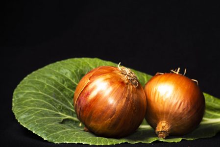 Foto Comida Verdura Cebola Fundo Preto Imagem JPG