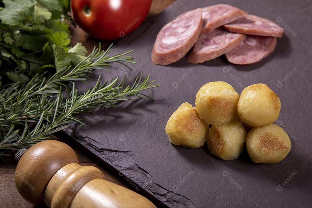 Restaurant Gnocchi Pepperoni And Chicken Image JPG