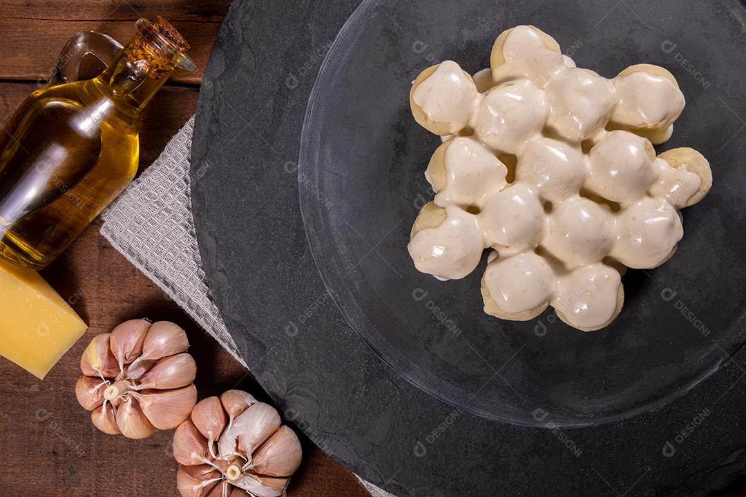 Restaurante Nhoque Molho Branco Imagem JPG