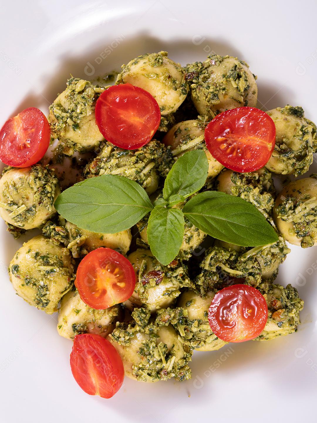 Restaurante Nhoque Vermelho E Bolonhesa Imagem JPG