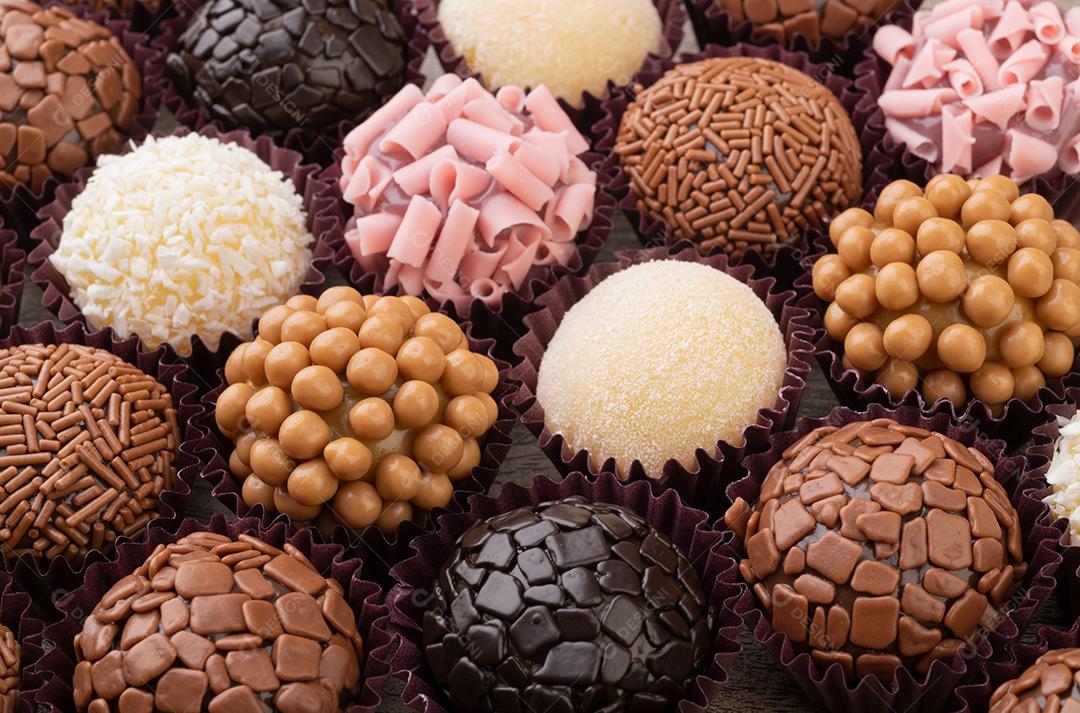 Chocolate Doces Brigadeiros JPG Imagem