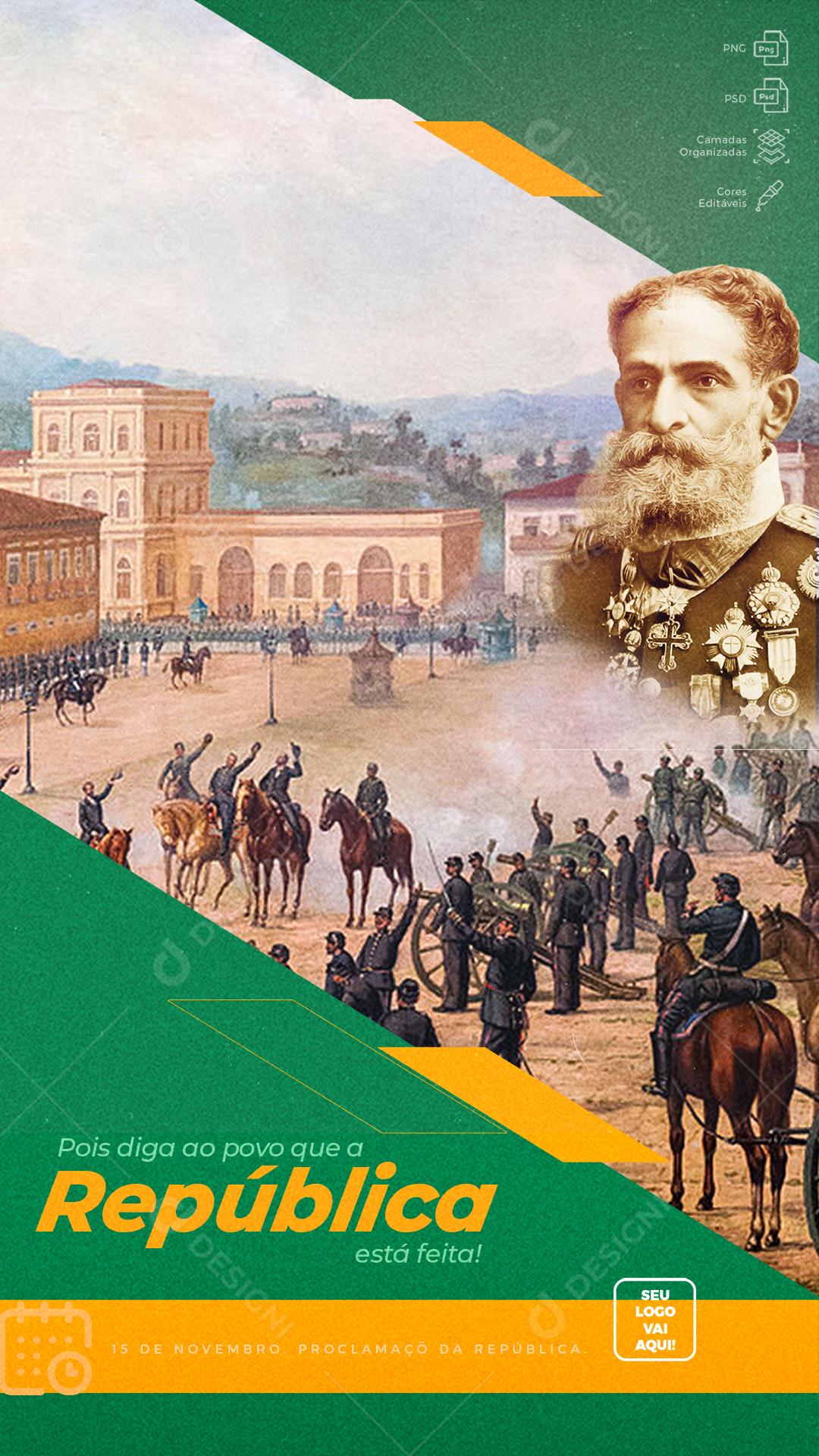 Pois Diga Para O Povo Que A Republica Esta Feita Social Media PSD Editável