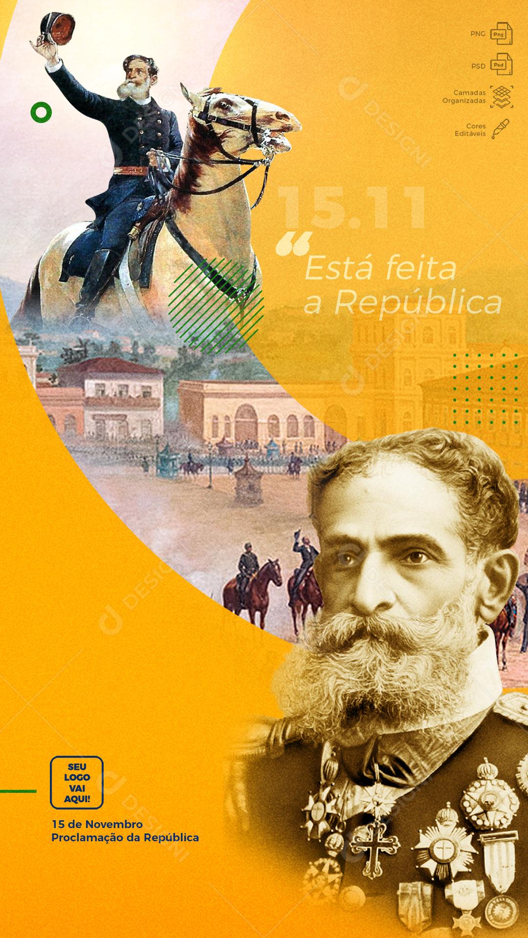Pois Diga Para O Povo Que A Republica Esta Feita Social Media PSD Editável