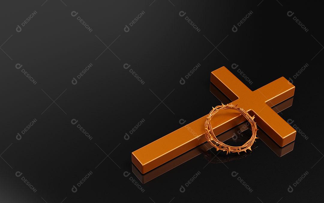 Background Cruz em Fundo Preto Imagem JPG