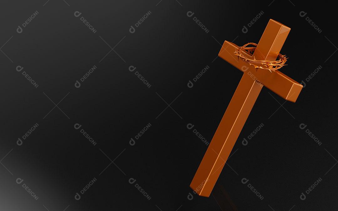 Background Cruz em Fundo Preto Imagem JPG
