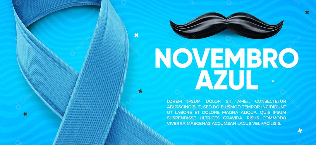 Banner Data Comemorativa Novembro Azul Social Media PSD Editável