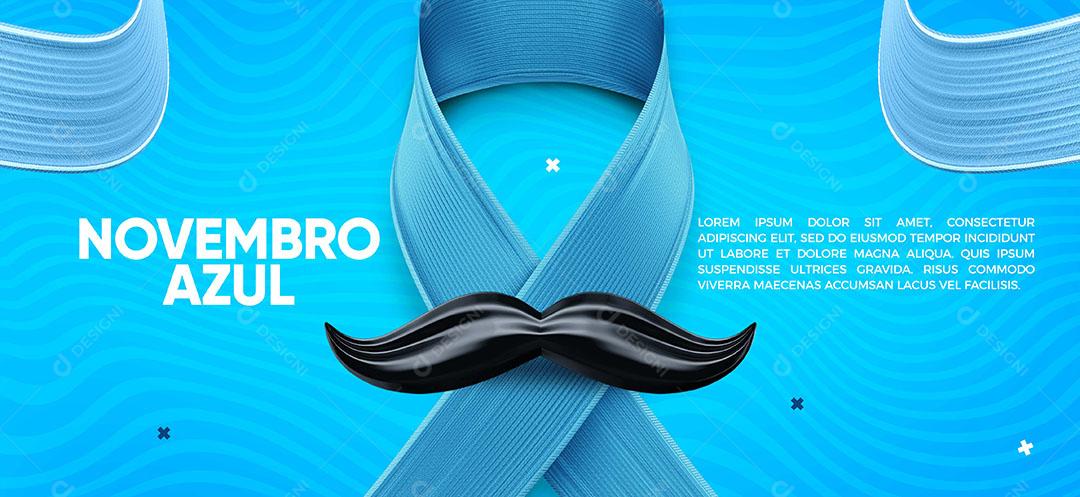 Banner Data Comemorativa Novembro Azul Social Media PSD Editável