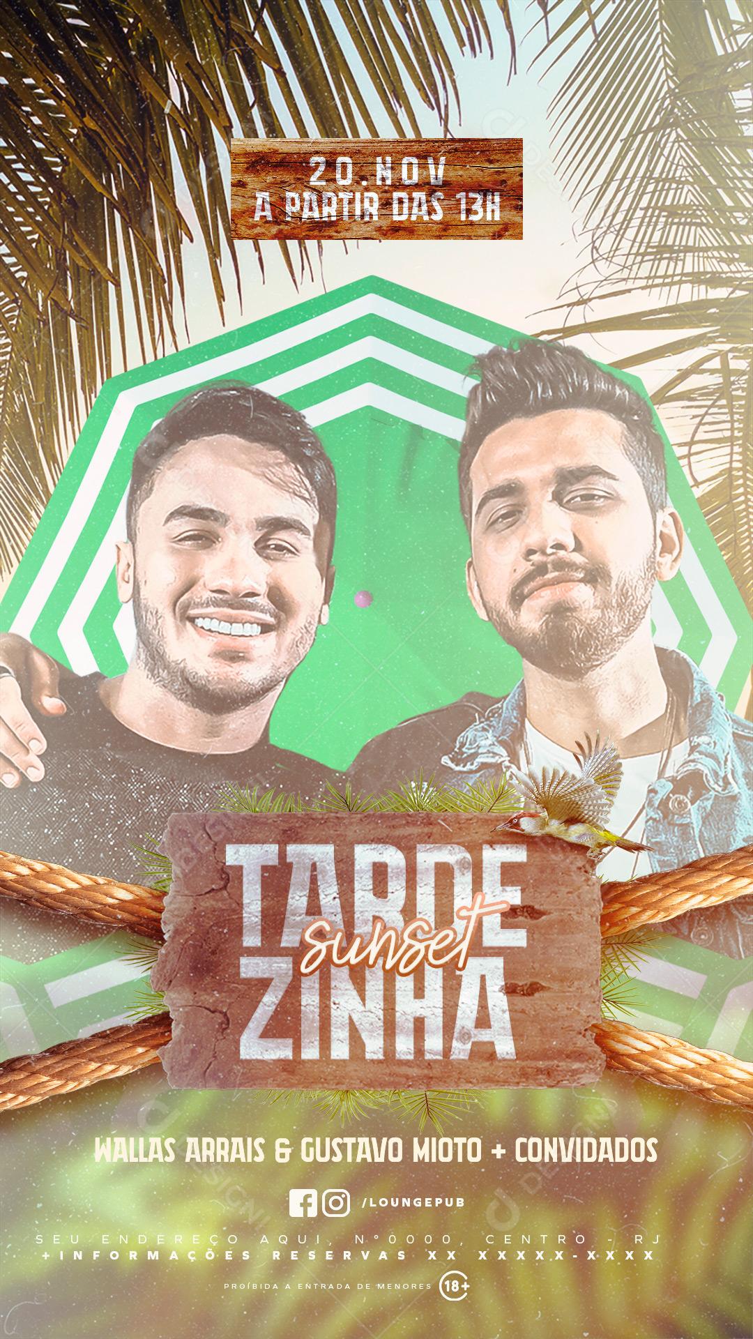 Post Flyer Story Artistas Cantores Social Media PSD Editável