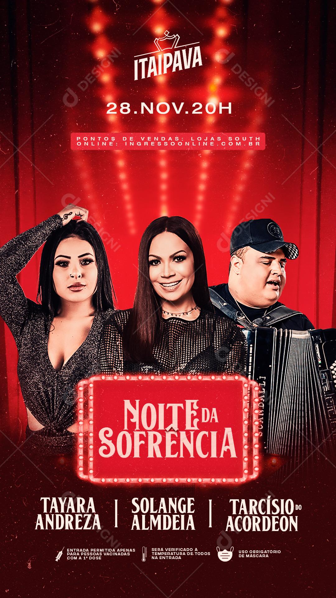 Post Flyer Story Artistas Cantores Social Media PSD Editável