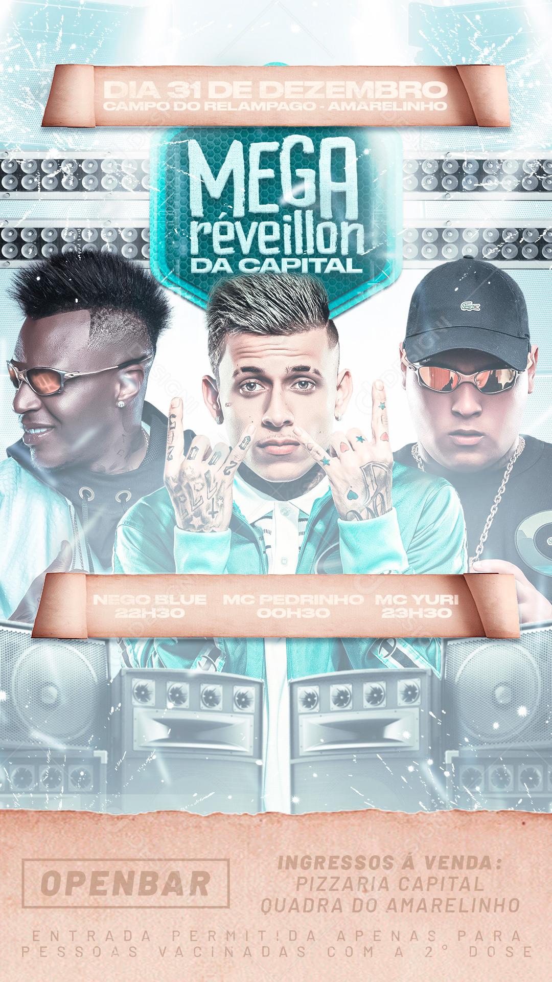 Post Flyer Story Artistas Cantores Social Media PSD Editável