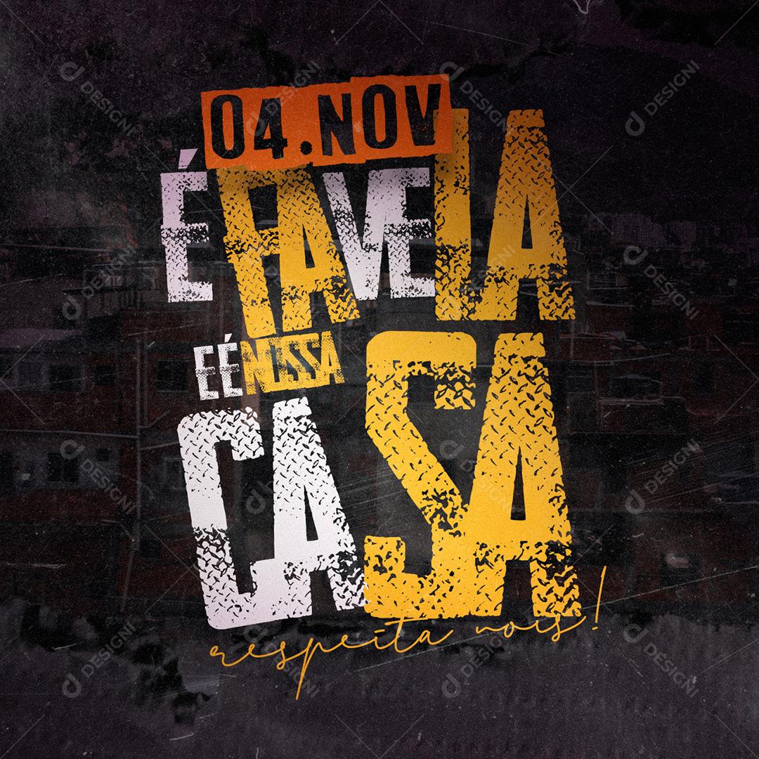 Post Dia da Favela Social Media PSD Editável