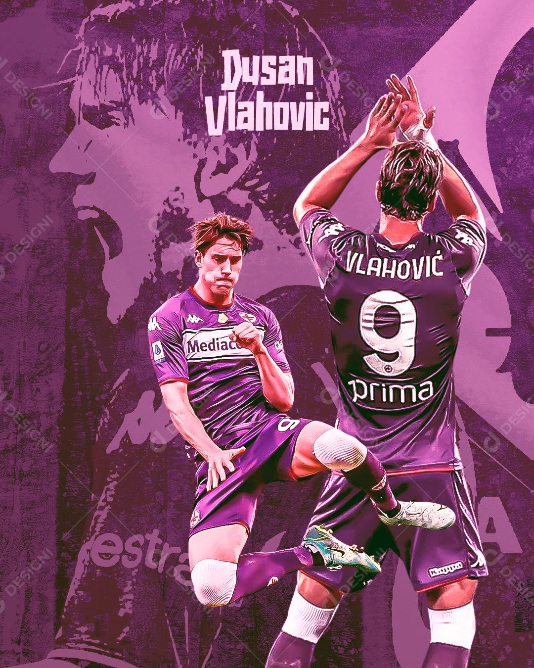 Post Flyer Jogador de Futebol Social Media PSD Editável