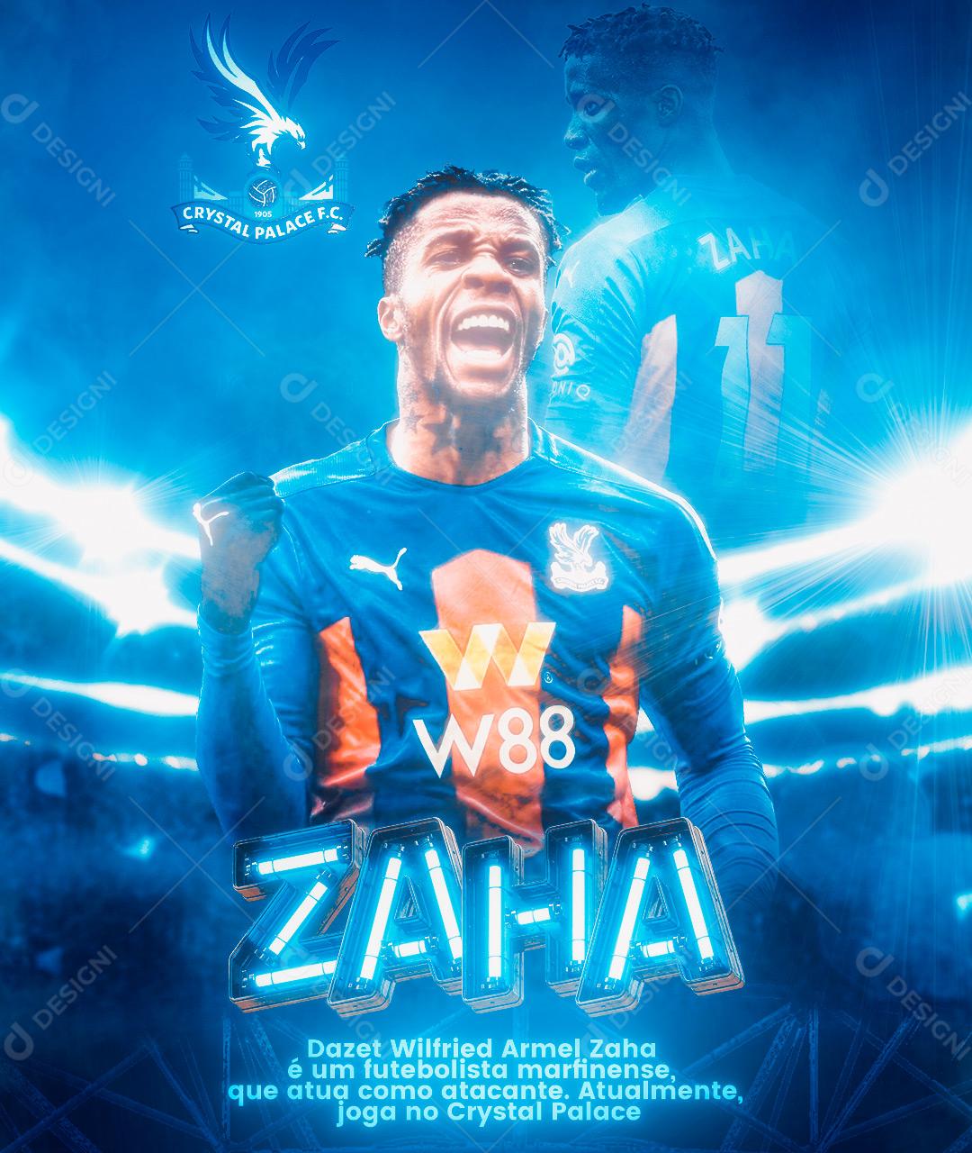 Post Flyer Jogador de Futebol Social Media PSD Editável