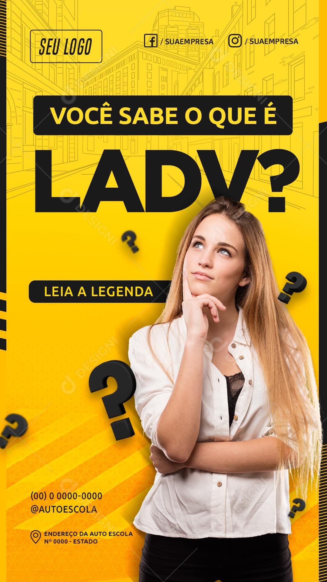 Você sabe O Que É LADV Social Media PSD Editável