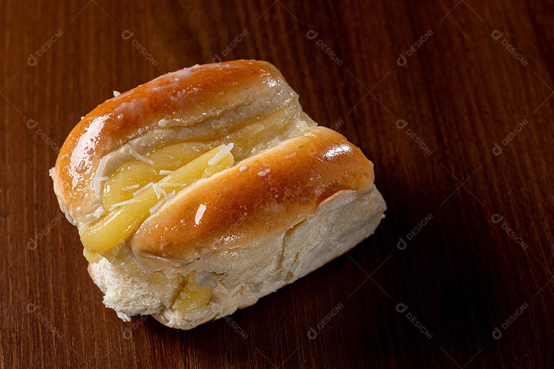 Pãezinhos Doces Com Creme de Baunilha Imagem JPG