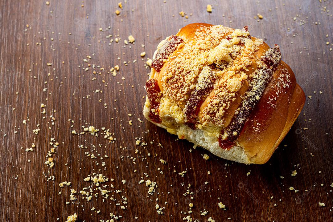 Pãezinhos Doces Com Creme de Baunilha Imagem JPG