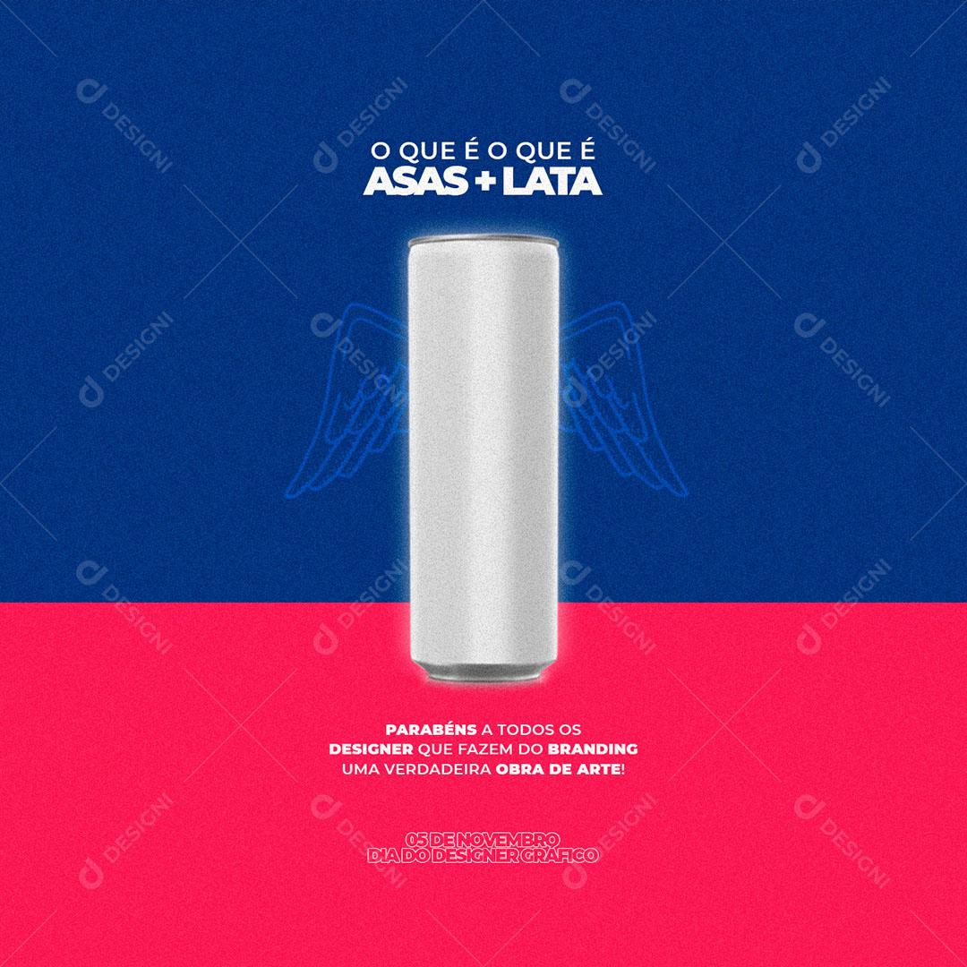 Social Media Data Comemorativa Dia do Designer Gráfico PSD Editável