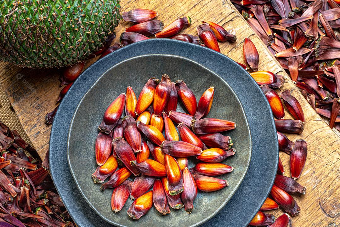 Foto Comida Pinha Pinhão Restaurante Condimento Imagem JPG