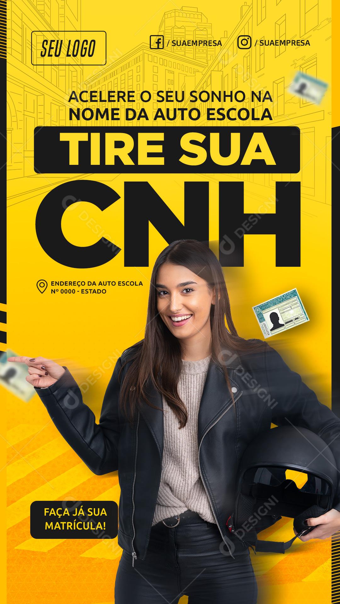 Acelere Seu Sonho Tire Sua CNH Social Media PSD Editável
