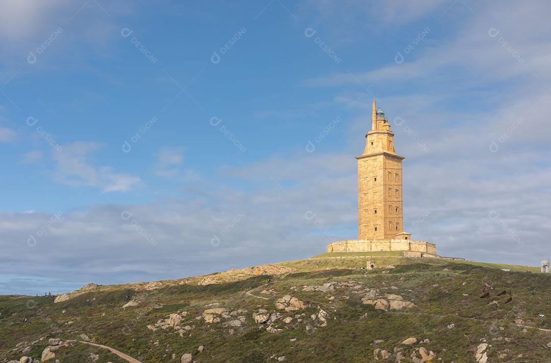 Foto Torre Hércules La Coruna Espanha Imagem JPG