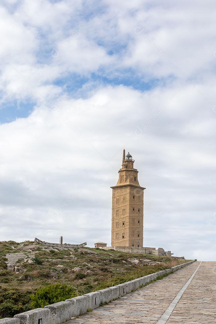 Foto Torre Hércules La Coruna Espanha Imagem JPG
