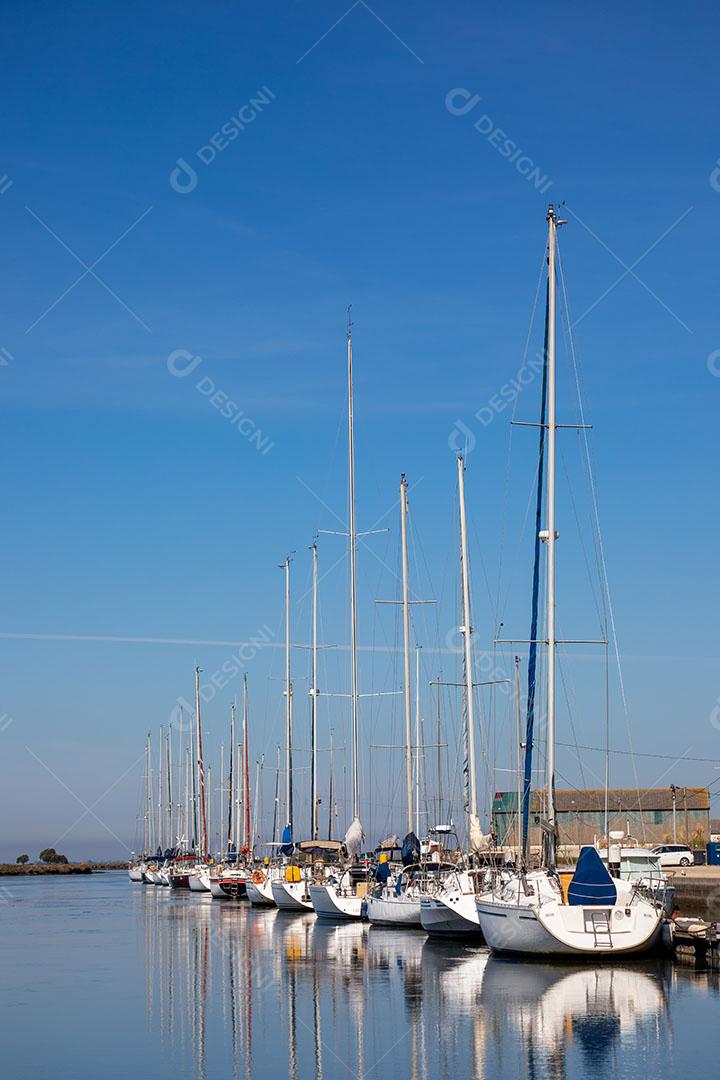 Foto Veleiros Atracados Porto Aveiro Portugal Imagem JPG