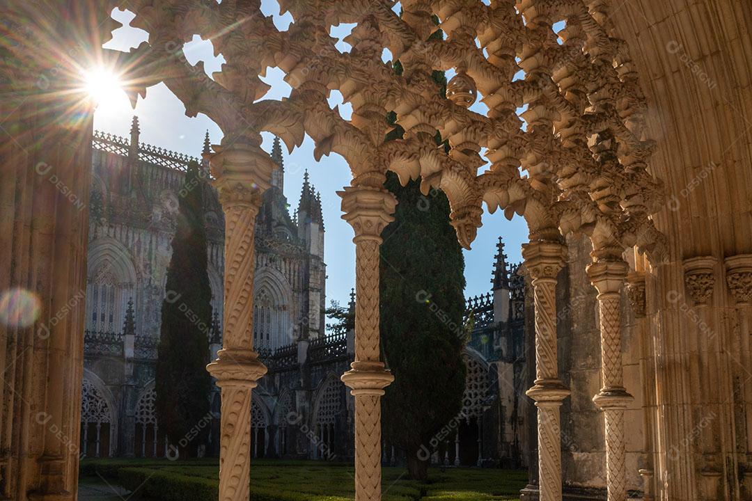 Foto Pilares Arcos Claustro Mosteiro Imagem JPG