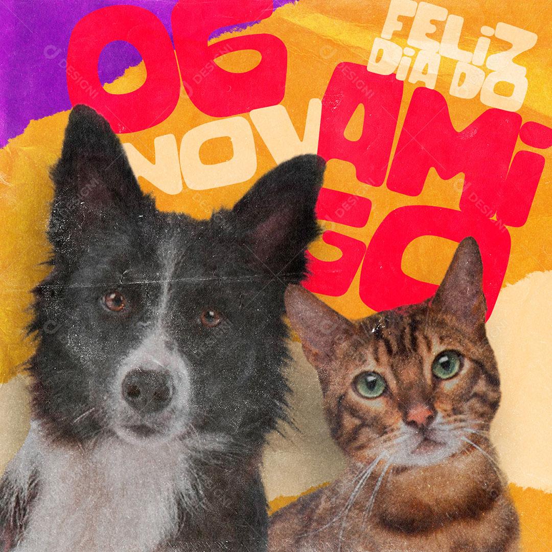 Social Media Data Comemorativa Dia do Amigo PSD Editável