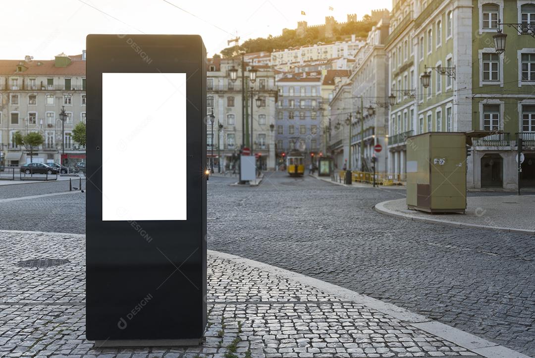 Foto Outdoor Digital Branco Centro Cidade Imagem JPG