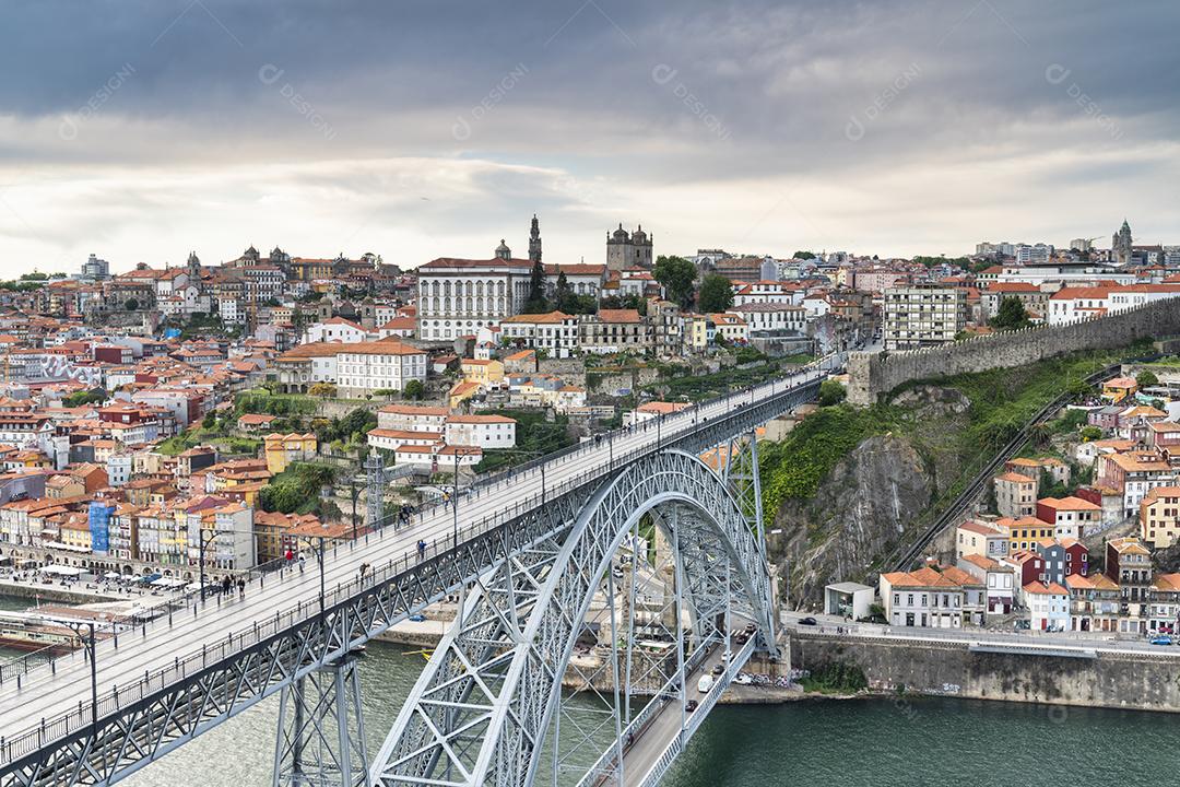 Foto Vista Cidade Porto Portugal Outro Lado Rio Douro Imagem JPG
