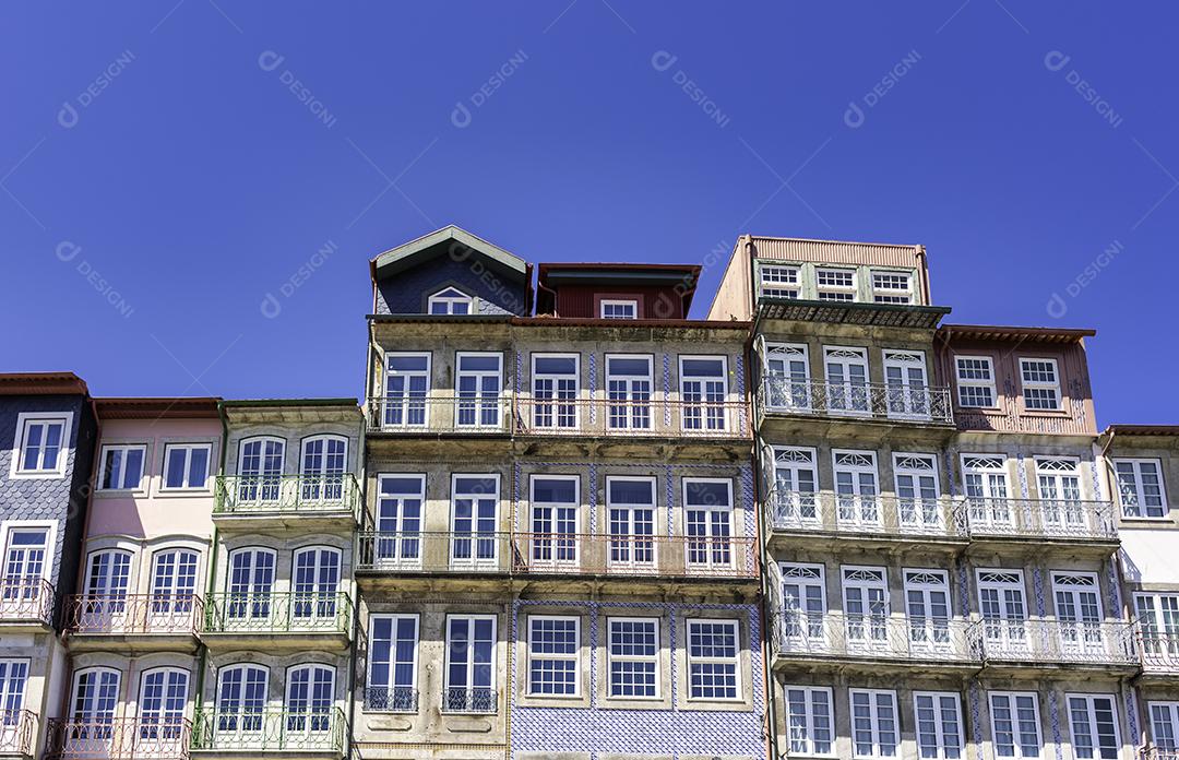 Foto Edifícios Típicos Ribeira Porto Portugal Imagem JPG