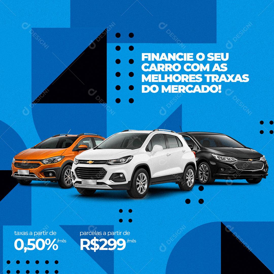 Post Financiadora Financie Seu Carro Social Media PSD Editável