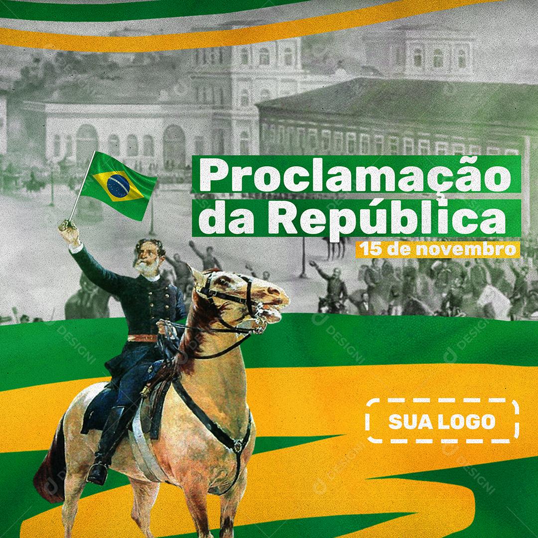 Social Media Data Comemorativa Proclamação da república 15 de Novembro PSD Editável