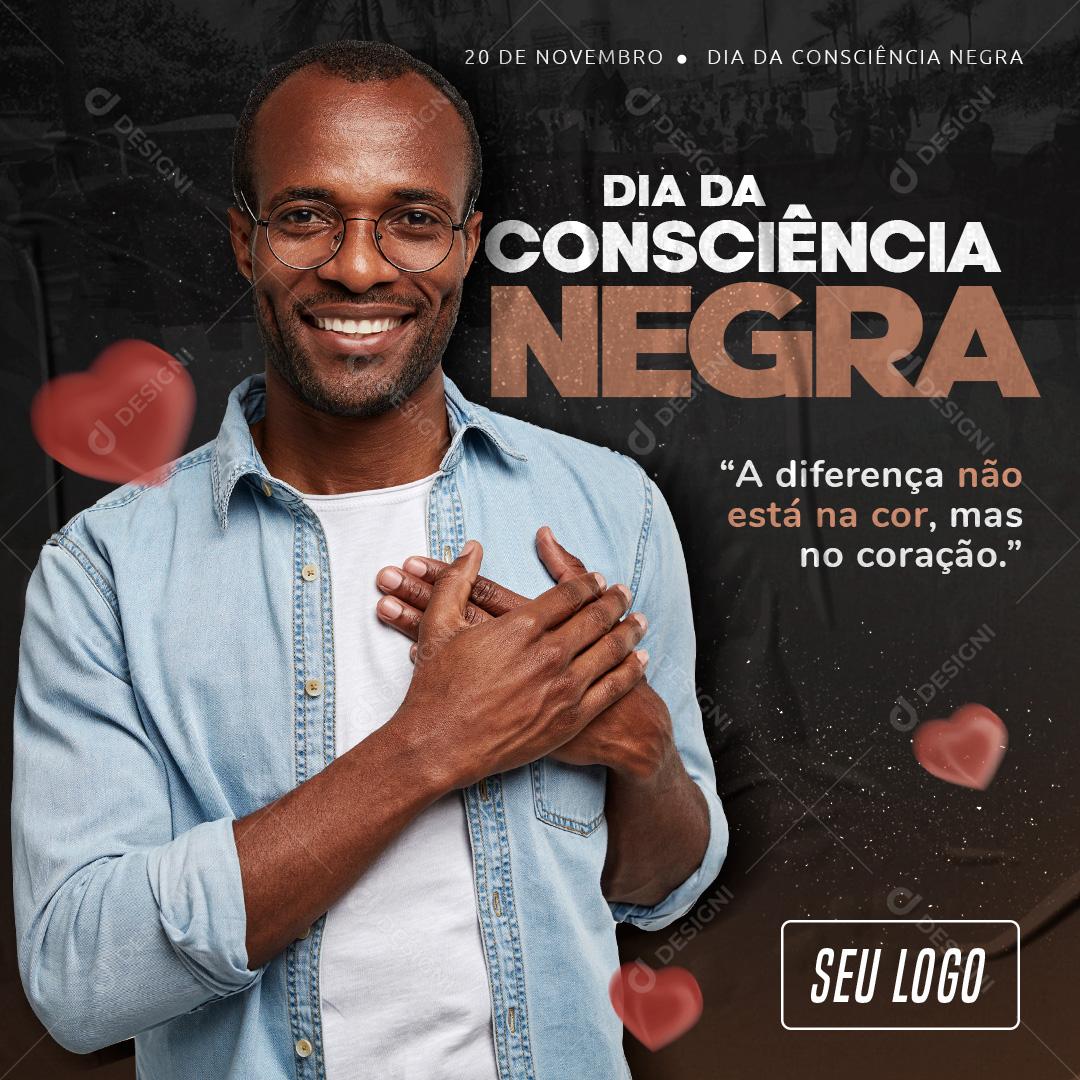 Dia Da Consciência Negra Social Media PSD Editável